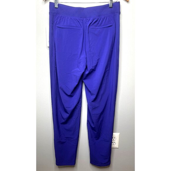 Athleta Womens Brooklyn Lined Pant Purple Ribbed Waist size 4/P - Picture 9 of 16